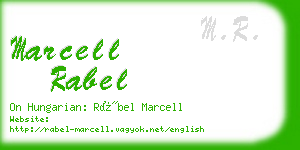 marcell rabel business card